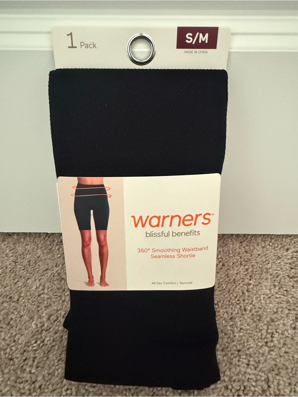 Warners Blissful Benefits Seamless Shortie - Black